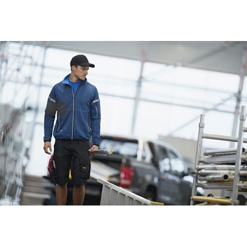 8004 Chaqueta de forro polar 37.5® AllroundWork azul verdadero